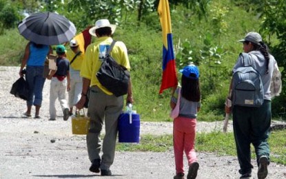 Desplazamiento en el Cauca por conflicto con las FARC