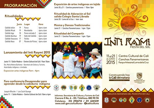 Programación del Inti Raymi o ‘Fiesta del Sol’