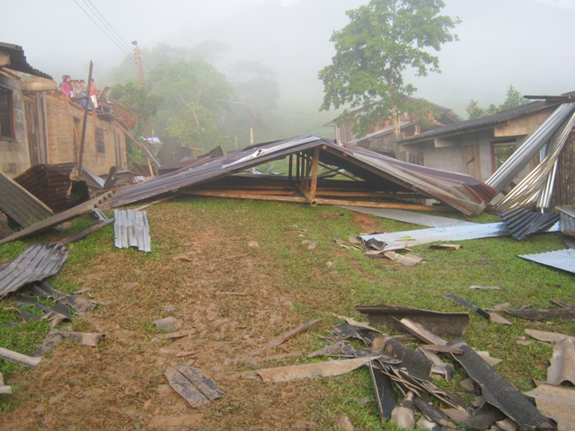 Fuerte vendaval en Mondomo-Cauca dejó un menor muerto y varios heridos