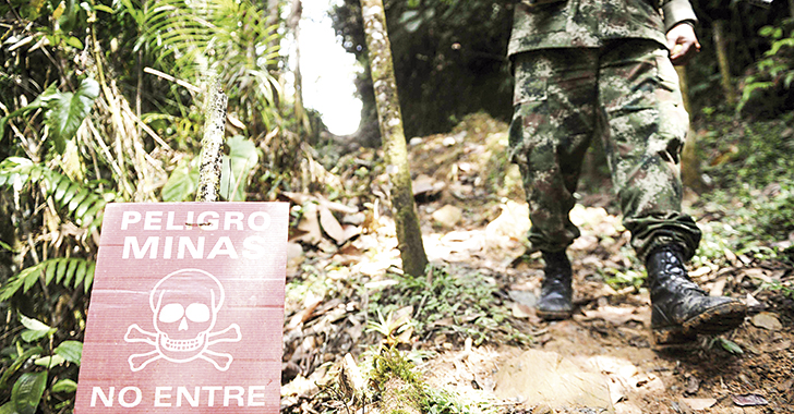 Fue neutralizado un campo minado de las Farc en zonas aledañas a Jamundí