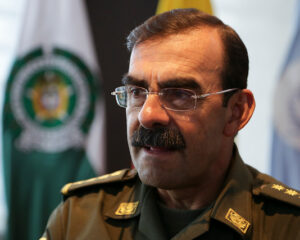 General (r) Rodolfo Palomino, condenado a 7 años de prisión por tráfico de influencias.