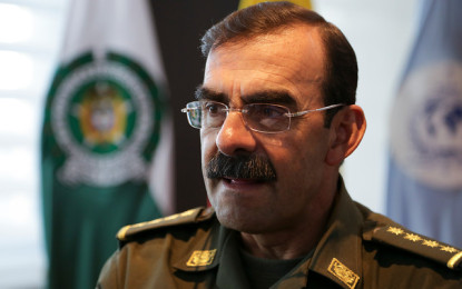 General (r) Rodolfo Palomino, condenado a 7 años de prisión por tráfico de influencias.