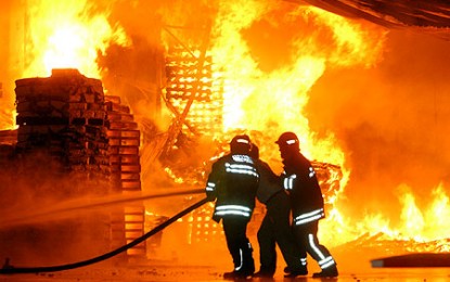 Una bebe y una mujer con quemaduras de primer grado por incendio al oriente de Cali