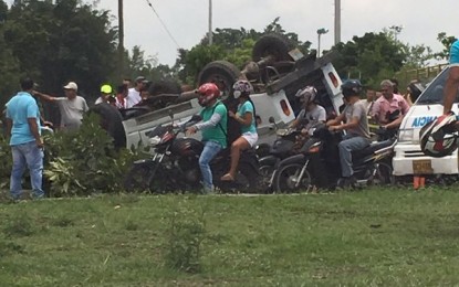Cuatro lesionados en volcamiento de Jeep