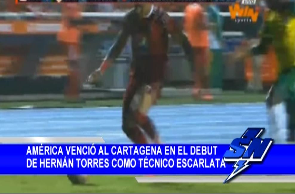 América venció al Cartagena en el debut de Hernán Torres como técnico escarlata