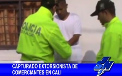 Capturado alias «Piquiña» presunto extorsionista de comerciantes en Cali