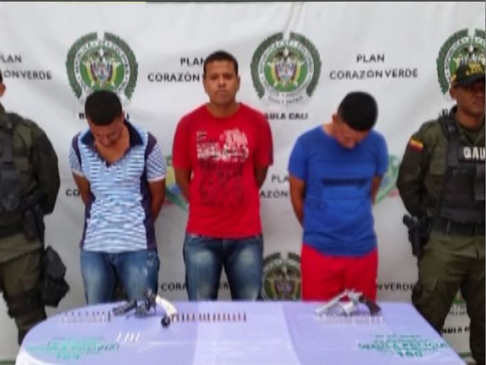 Capturados tres presuntos extorsionistas de la banda «Polvorín»
