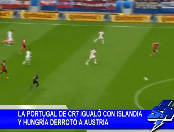 Portugal de CR7 igualó con Islandia y Hungría derrotó a Austria