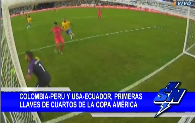 Colombia-Perú y USA-Ecuador, primeras llaves de cuartos de la Copa América Centenario