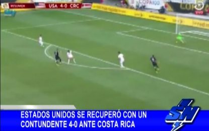 USA se recuperó con un contundente 4-0 ante Costa Rica