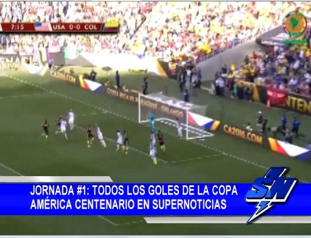 Resumen jornada #1 de la  Copa América Centenario