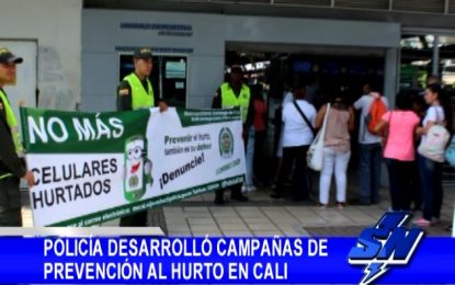 Policía desarrolló campañas de prevención al hurto en Cali