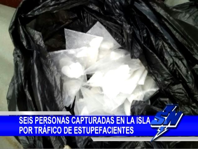 6 personas capturadas en el barrio La Isla por tráfico de estupefacientes