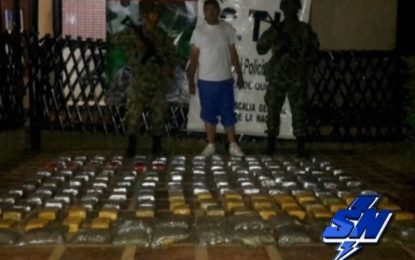 Capturado con 175 libras de marihuana en Santander de Quilichao