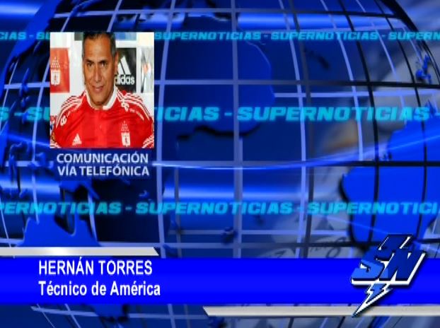 El Técnico de América Hernán Torres no comenta  sus expectativas para el partido de este Domingo contra Llaneros