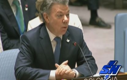El Presidente Juan Manuel Santos entrego acuerdo final de paz al consejo de seguridad de la ONU