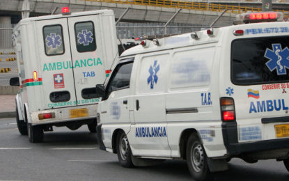Ambulancias en la mira por accidentes de transito