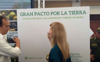 4.400 hectáreas confiscadas al narcotráfico serán entregadas a campesinos sin tierra