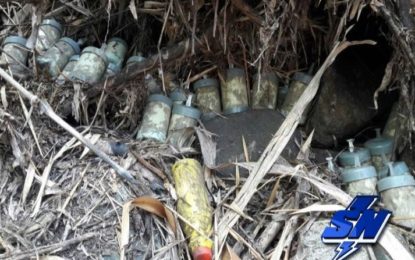 Localizado y destruido depósito de explosivos en Pradera