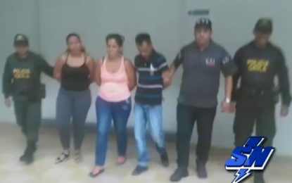 Capturados 4 personas que extorsionaban en el Valle
