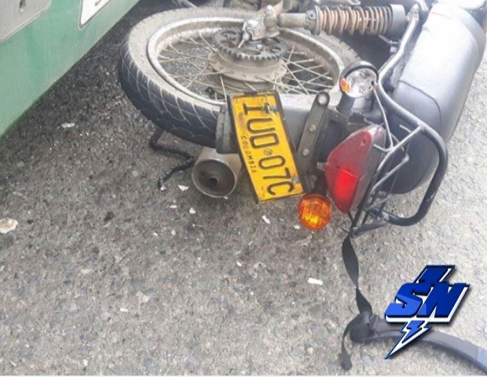 1 muerto dejó como saldo accidente entre bus y motocicleta