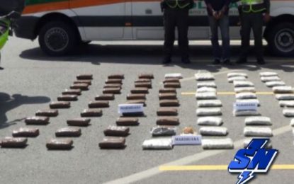 100 kilos de Marihuana incautados en Vías del Valle