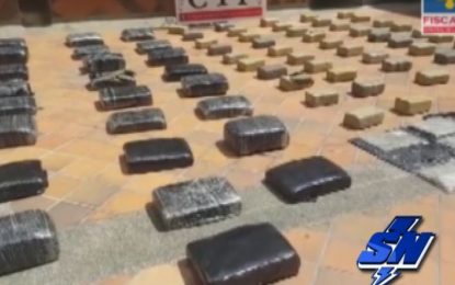 Incautan tonelada y media de marihuana en tres departamentos del país