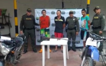 Banda de ladrones de Motos desarticulada en ansermanuevo