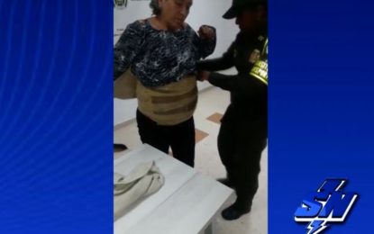 Con Marihuana adherida a su cuerpo una mujer fue capturada en Palmira