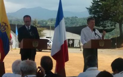 Visita histórica de Presidente de Francia al Cauca