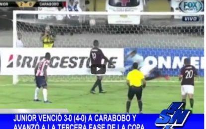 Junior goleó a Carabobo de Venezuela en Copa libertadores