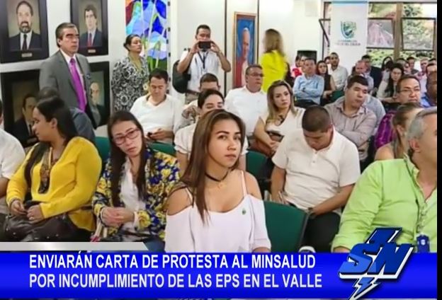Carta de protesta a Minsalud por imcumplimientos de EPS en el Valle del Cauca