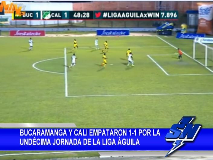 Bucaramanga y Cali empataron 1-1 por la Fecha #11 Liga Águila supernoticias