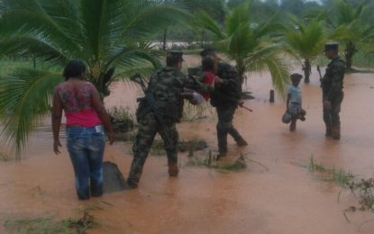 Más de 360 personas han sido evacuadas por ola invernal en Bahía Solano