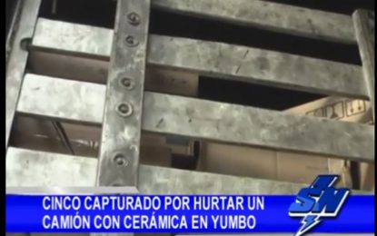 Policía recupera camión con carga de cerámica que había sido hurtado en Yumbo