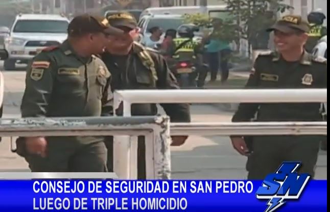 Consejo de seguridad en San Pedro Valle luego de triple homicidio