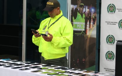 Policía recupera 60 celulares que habían sido robados en Cali