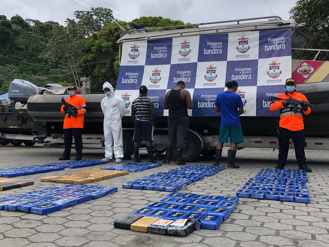 Armada de Colombia incautó cargamento de cocaína avaluado en 9 millones de dólares