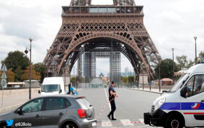 Alerta por posible bomba en la Torre Eiffel de Francia