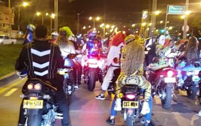 600 comparendos por caravanas de motos en Cali y aún no era Halloween
