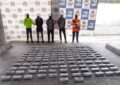 Capturan a tres personas en altamar con 134 kilos de clorhidrato de cocaína