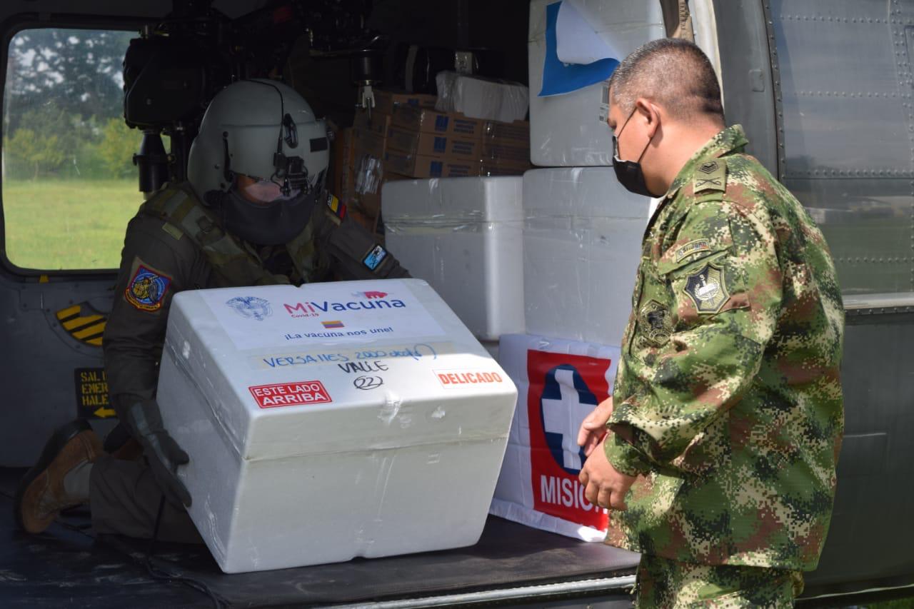 Continúa transporte de vacunas contra COVID-19 a municipios del Valle del Cauca