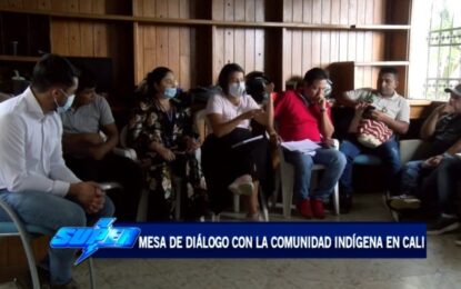 Secretaría de Cultura estuvo en mesa de diálogo con la comunidad indígena en Cali