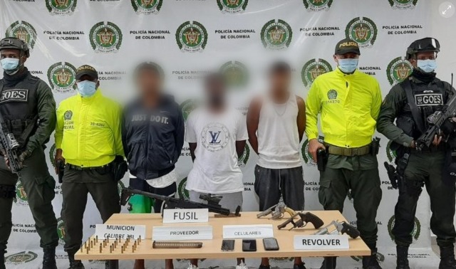Fueron capturados tres integrantes del Clan del Golfo en el municipio de Buenaventura