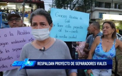 Ciudadanos de la comuna 11 de Cali respaldan proyectos de separadores viales
