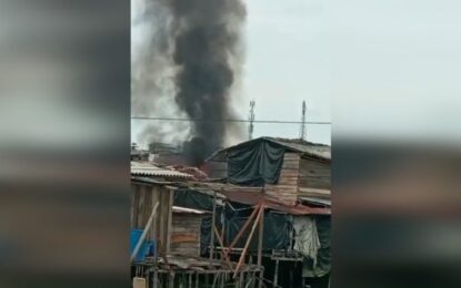 Un incendio dejo 10 familias de Buenaventura sin hogar
