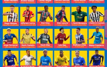 Ya esta la lista de convocados a la selección Colombia