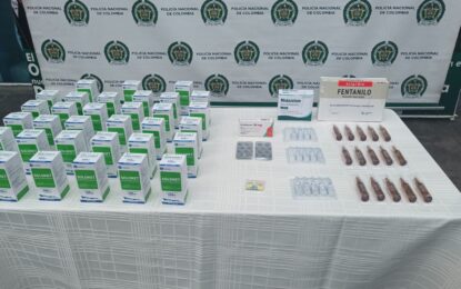Fueron incautadas varias ampolletas de fentanilo en Jamundí