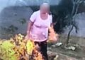 Capturada mujer que prendió fuego en los cerros