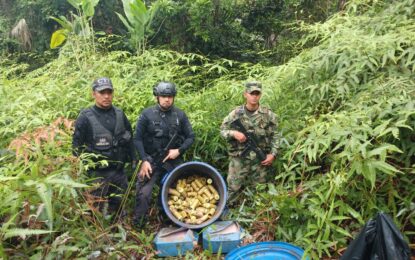 Incautan 300 artefactos explosivos en Buenaventura